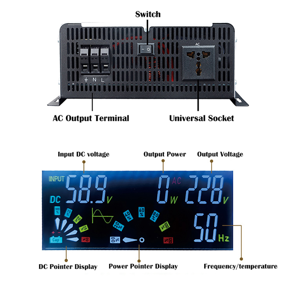 Pure Sine Wave Inverter 12v 22 - Pure Sine Wave Inverter 5000W 48V 220V ulasan dan harga