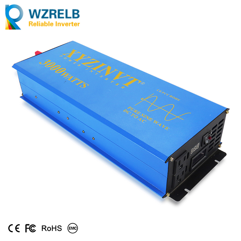 3000W Solar Power Inverter 24V - Inverter Pure Sine Wave 60Hz 120V 3000W ulasan dan harga
